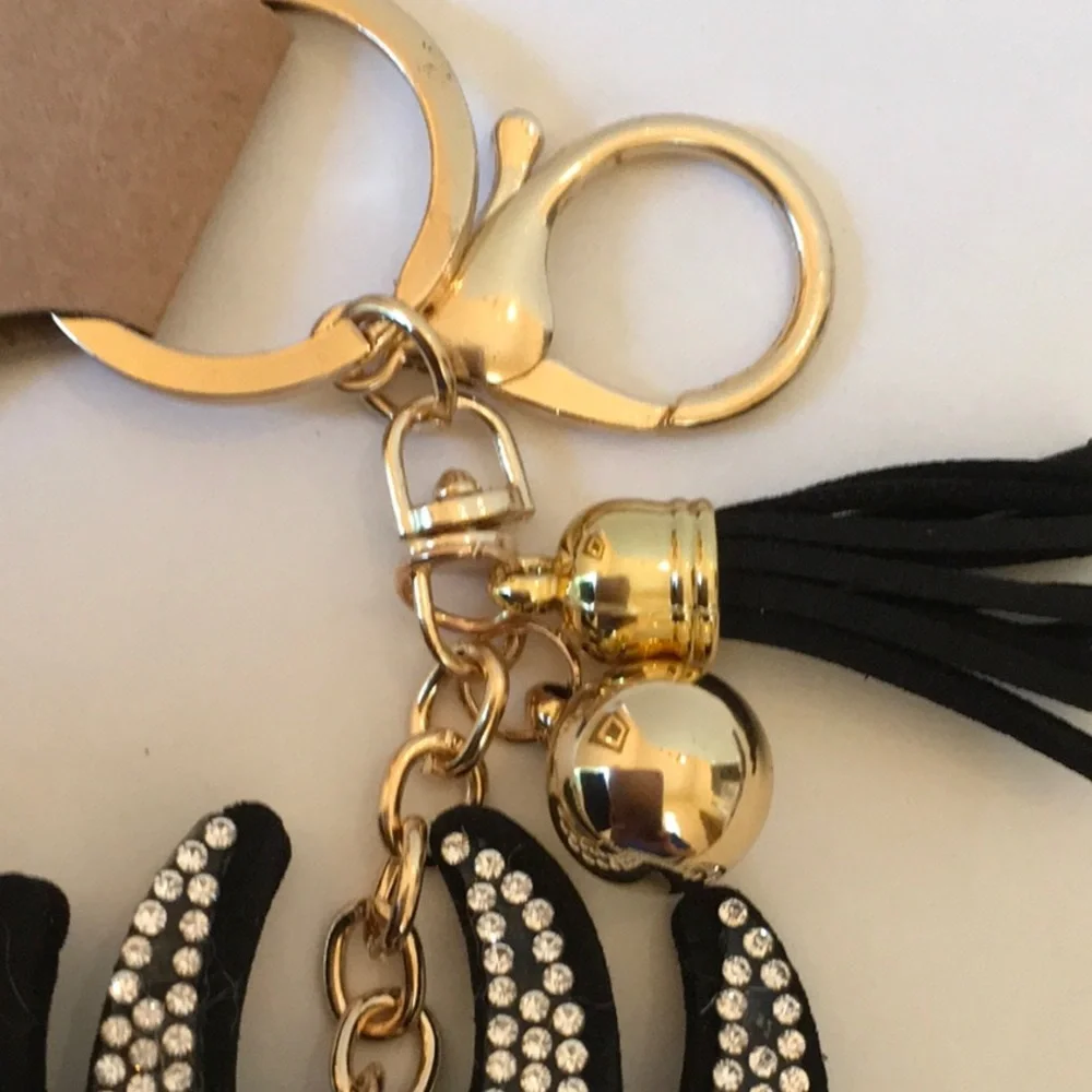 Halloween! Rhinestone Spider Keychain And Clip NWT